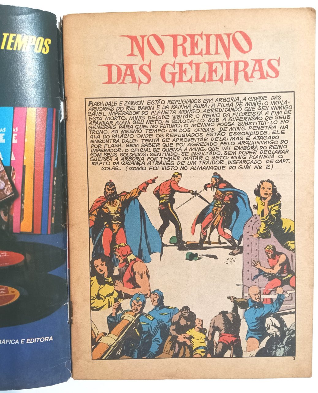 | Casa do Colecionador Flash Gordon nº 9 segunda série, formatinho, RGE 1976. HQ/Gibi