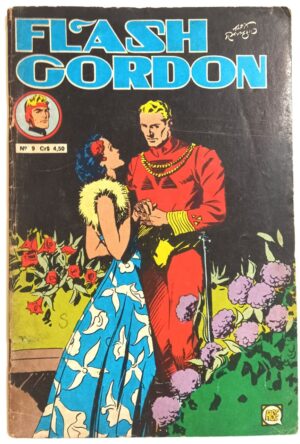 Flash Gordon nº 9 segunda série, formatinho, RGE 1976. HQ/Gibi