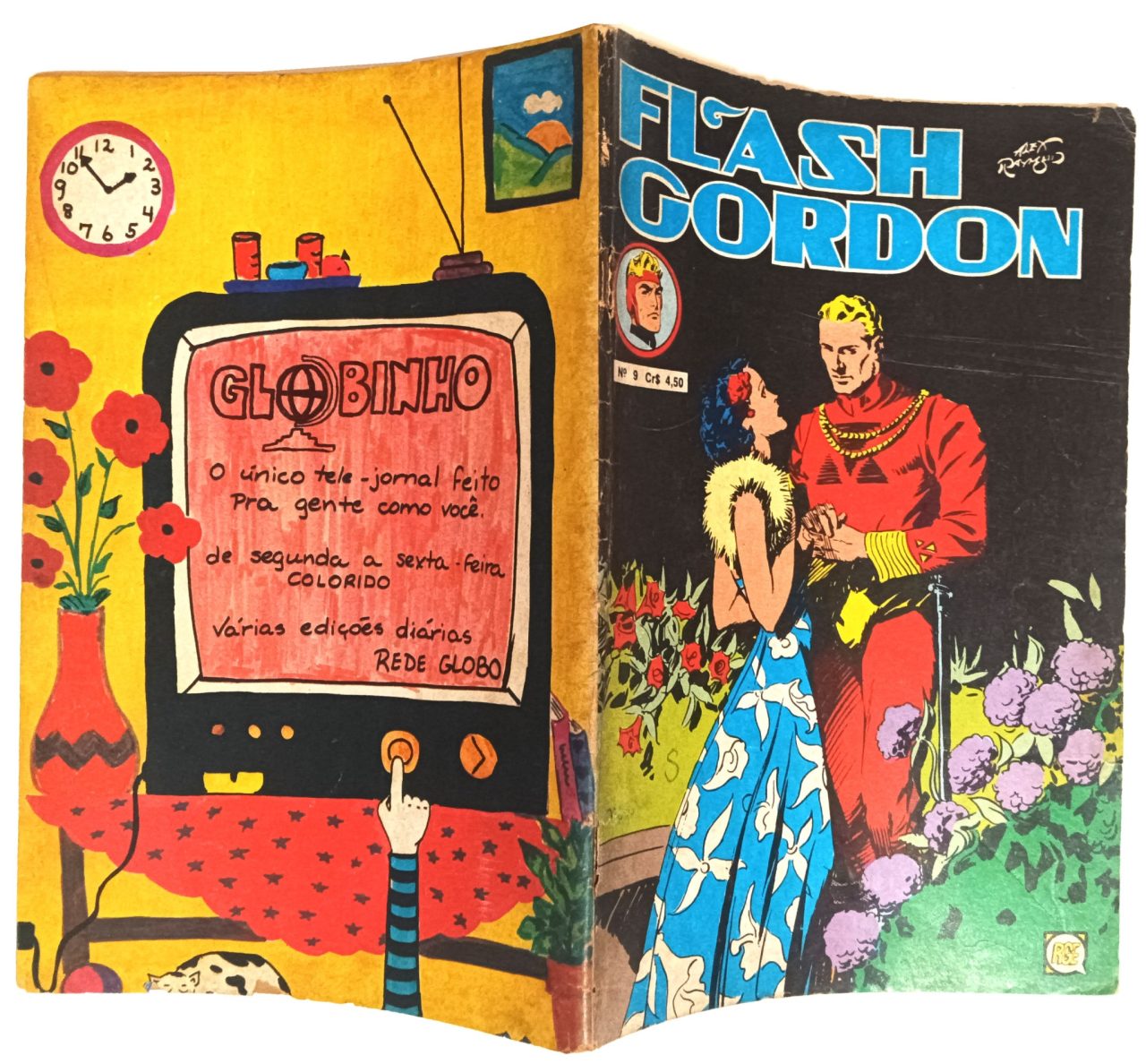 | Casa do Colecionador Flash Gordon nº 9 segunda série, formatinho, RGE 1976. HQ/Gibi