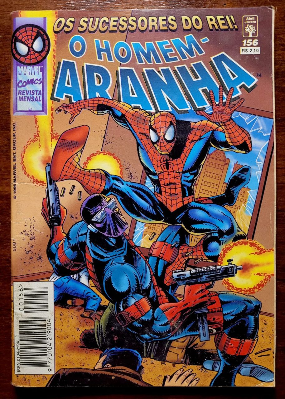 Homem Aranha 1ª Série - Nº 156 - Os Sucessores do Rei - Abril de 1996 (HQ/Gibi)