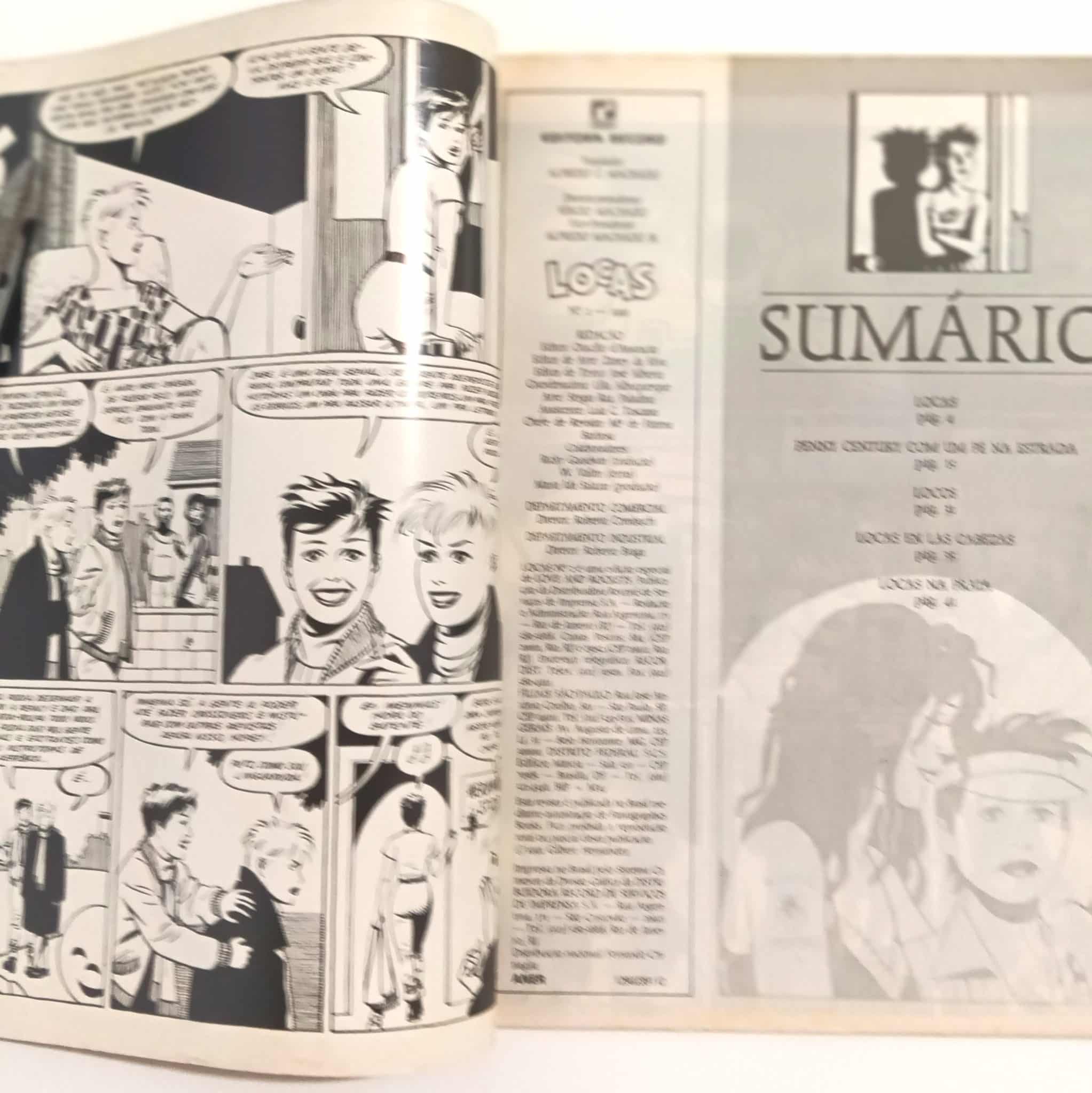 Locas nº 1 e 2, Coleção Completa, Record 1991. HQ/Gibi