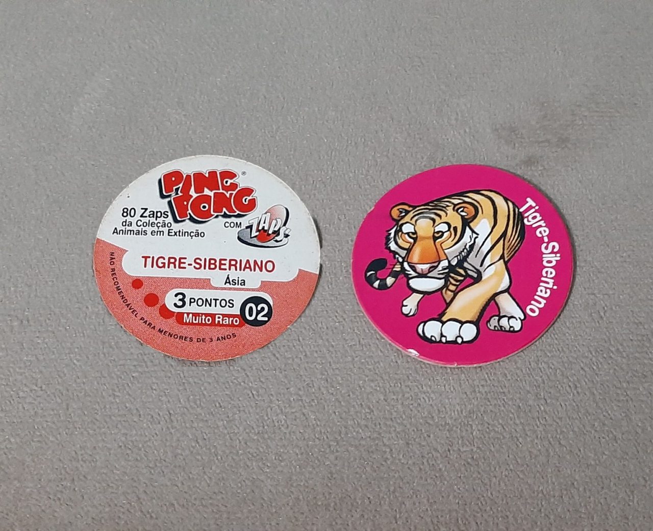 Tazo Ping Pong Animais em Extinção N 02