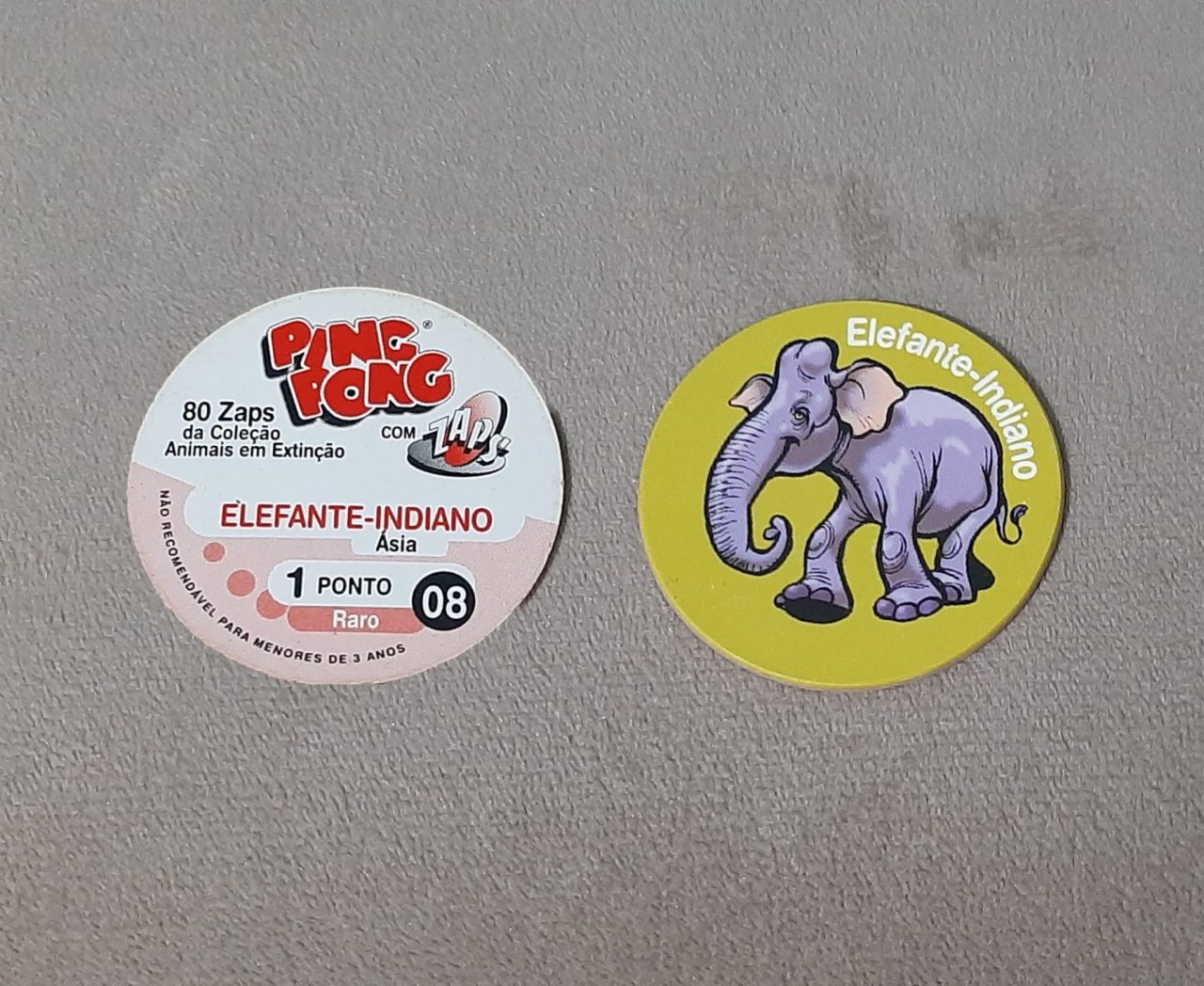 Tazo Ping Pong Animais em Extinção N 08