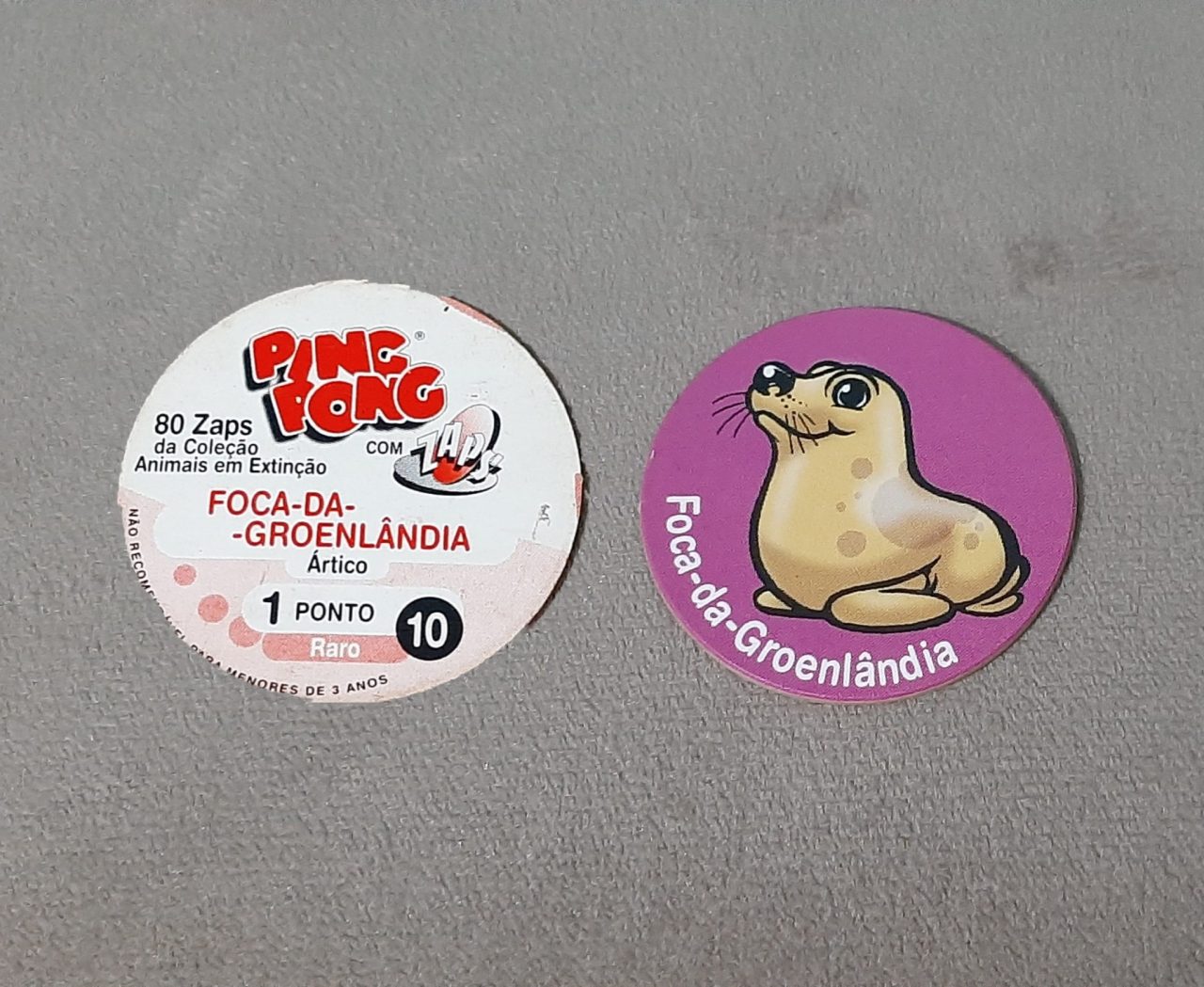 Tazo Ping Pong Animais em Extinção N 10