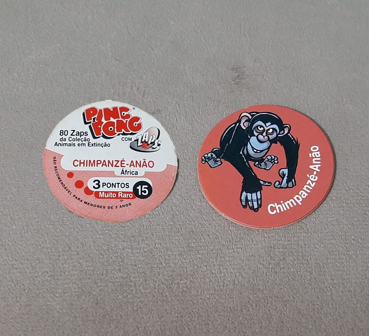 Tazo Ping Pong Animais em Extinção N 15