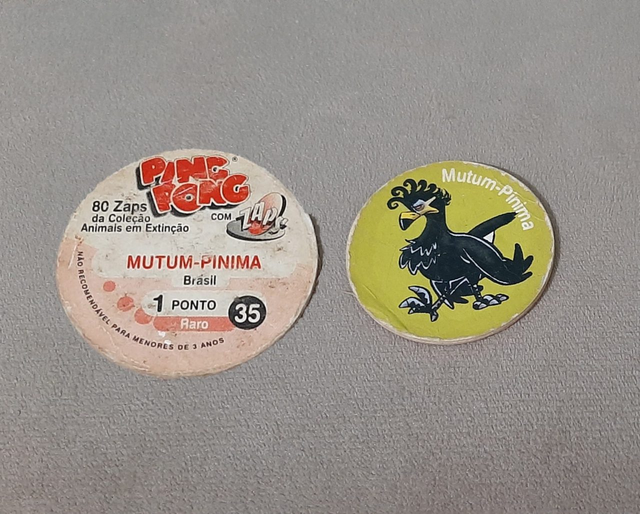 Tazo Ping Pong Animais em Extinção N 35