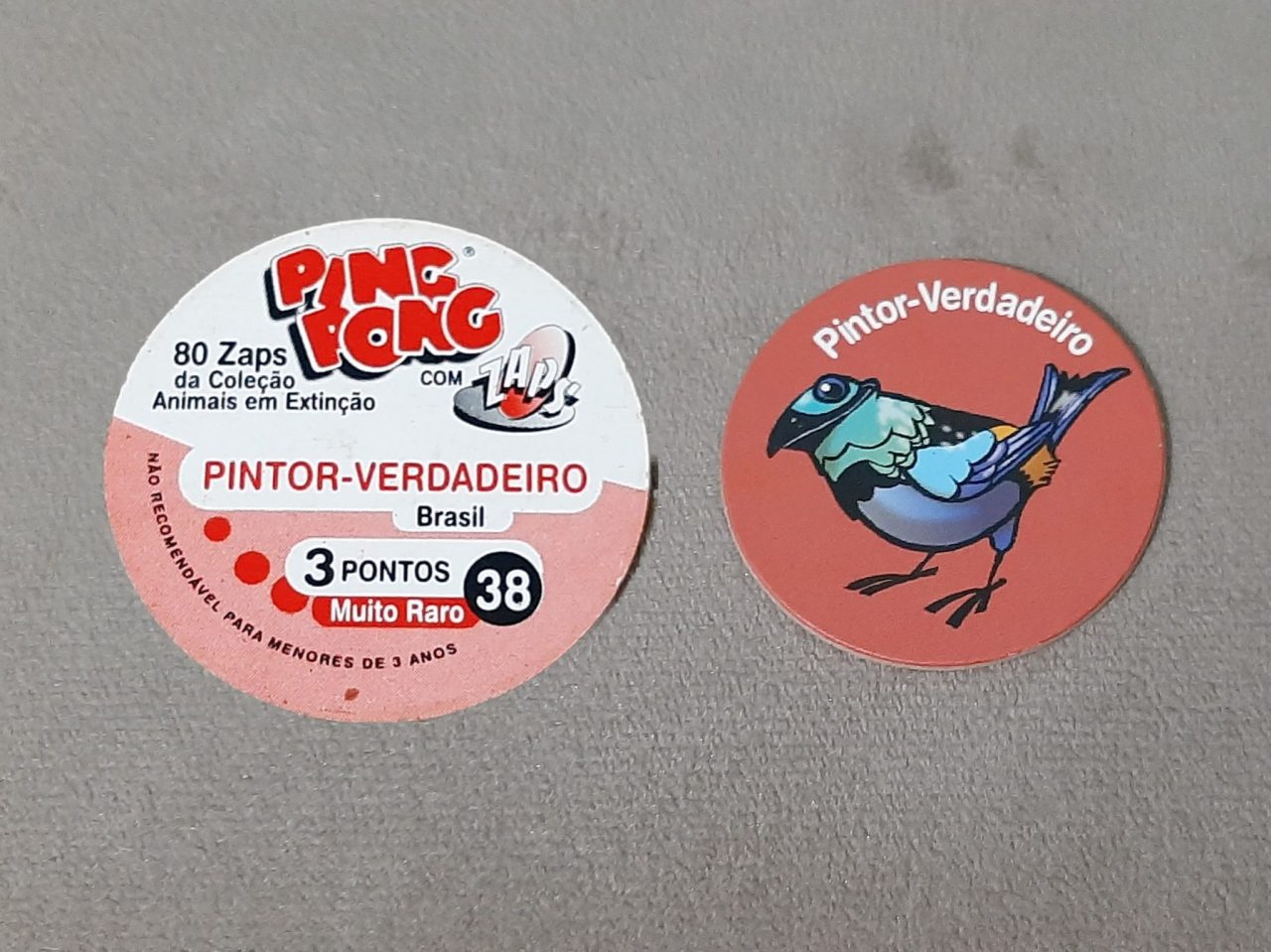 Tazo Ping Pong Animais em Extinção N 38