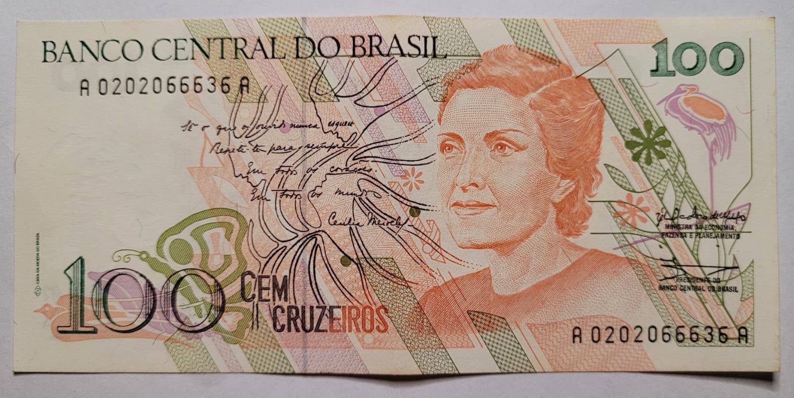 100 Cem Cruzeiros – Cedula C214 SOB Ano 1990 1 Casa do Colecionador