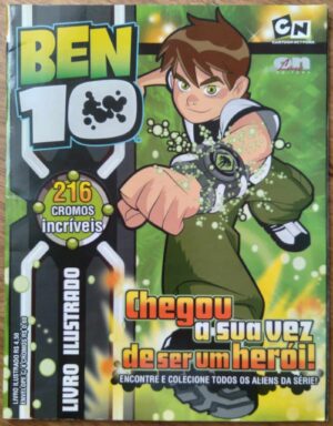 242S Album figurinhas Cartoon Network Ben 10. Incompleto.