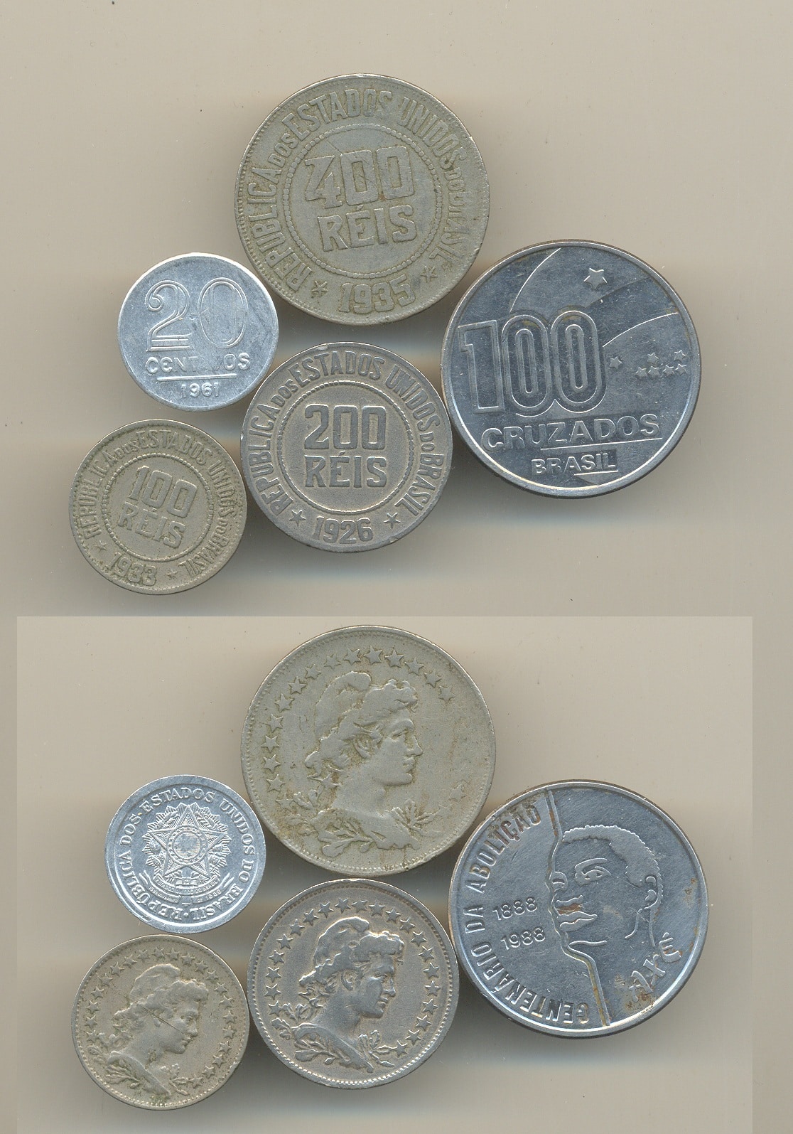 5 moedas para colecao Casa do Colecionador