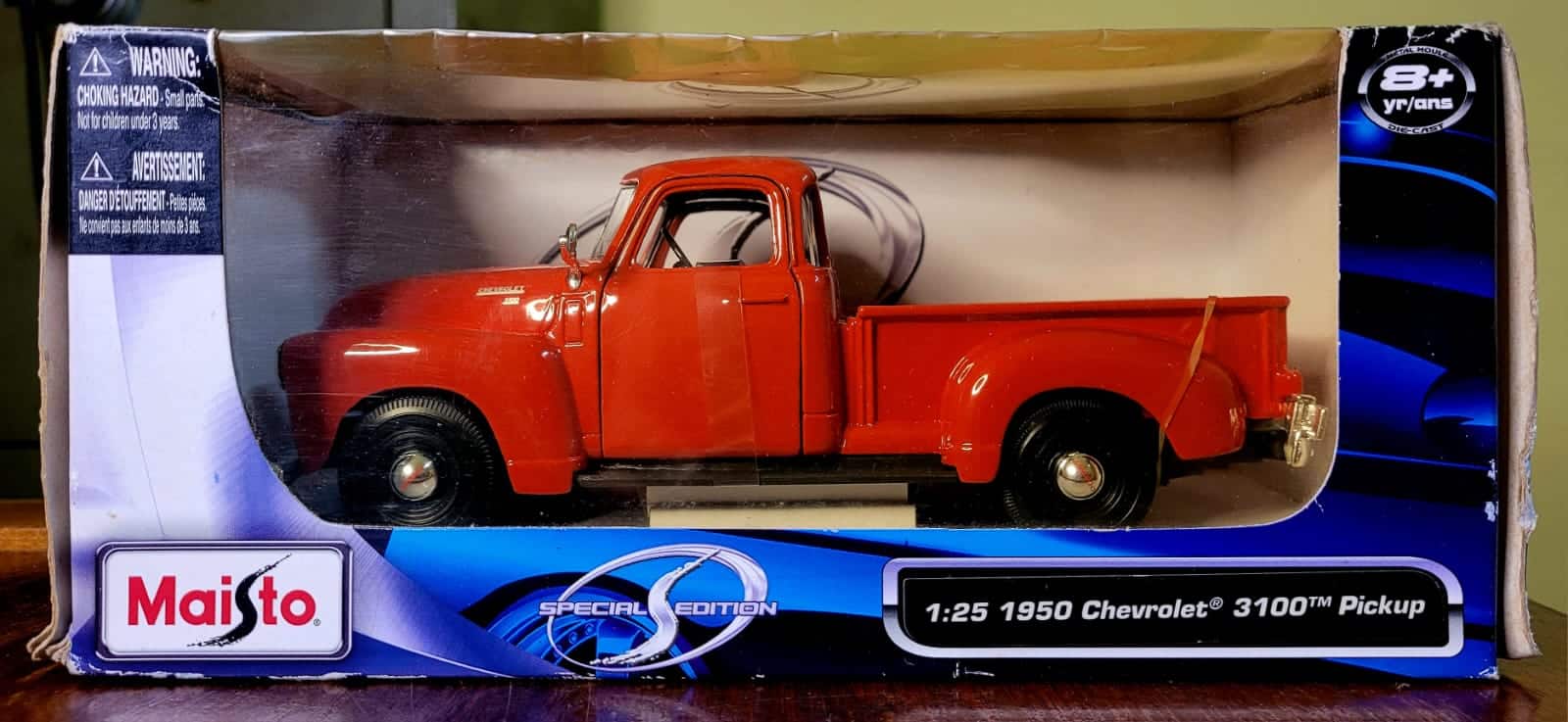 Miniatura Picape Chevrolet 3100 1950 Vermelha 1 25 Maisto 1 Casa do Colecionador