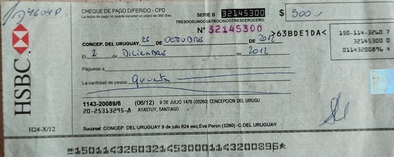 CHEQUE BANCÁRIO