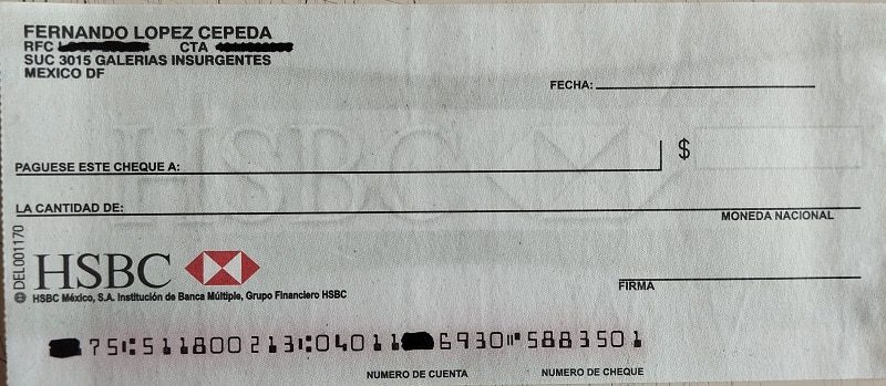 CHEQUE BANCÁRIO