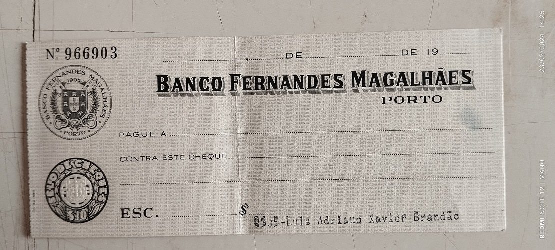 CHEQUE BANCÁRIO