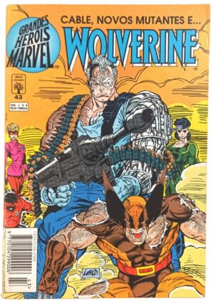 Grandes Heróis Marvel 1ª série, nº43: Wolverine. Abril-1994.HQ/Gibi