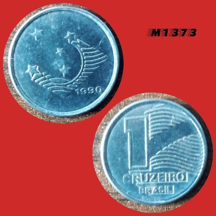 Moeda 1 Cruzeiro - Aço Inox - 3,6g - 20,5mm - 1990 - M1373