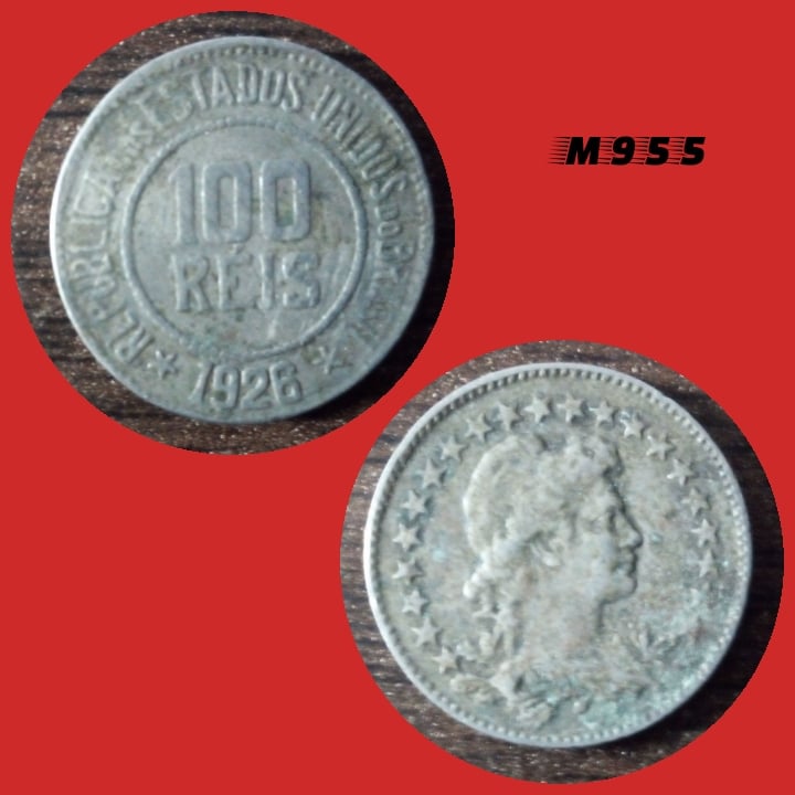 Moeda 100 Réis - CuproNíquel - 5g - 21mm - 1926 - M955