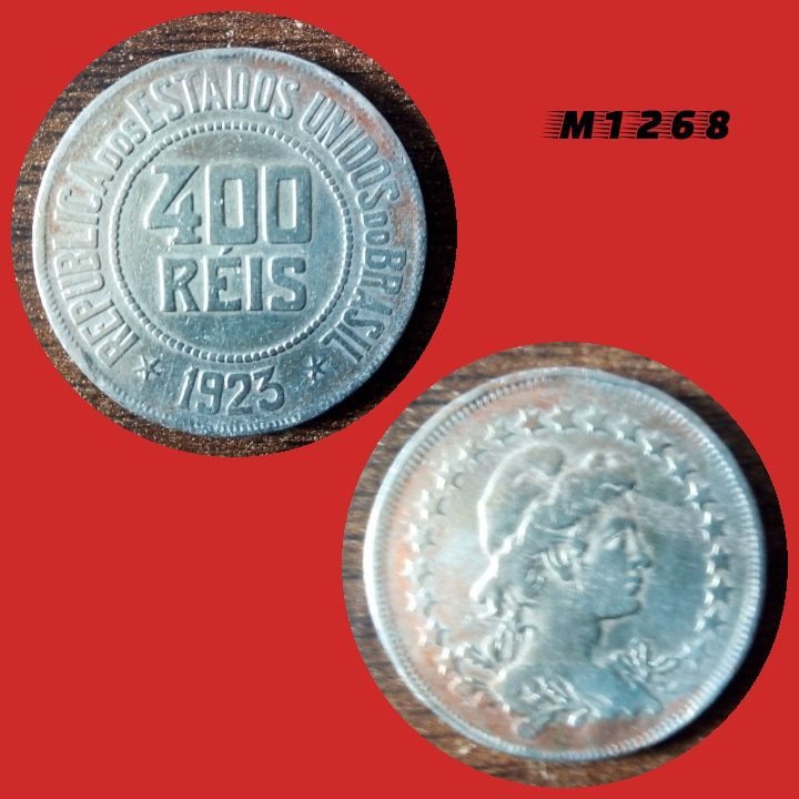 Moeda 400 Réis - CuproNíquel - 12g - 30mm - 1923 - M1268