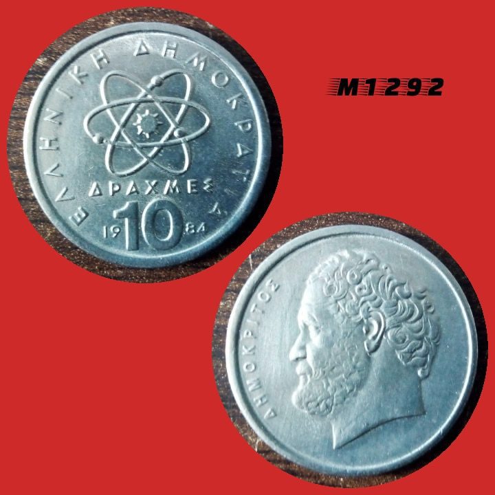 Moeda Grécia - 10 Dracmas - CuproNíquel - 7,55g - 26mm- 1984 - M1292