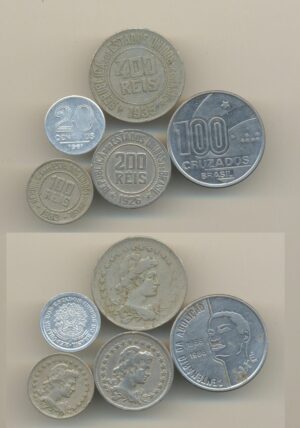 MOEDAS PARA COLEÇÃO 5 PEÇAS DATAS DIFERENTES VER FOTOS.
