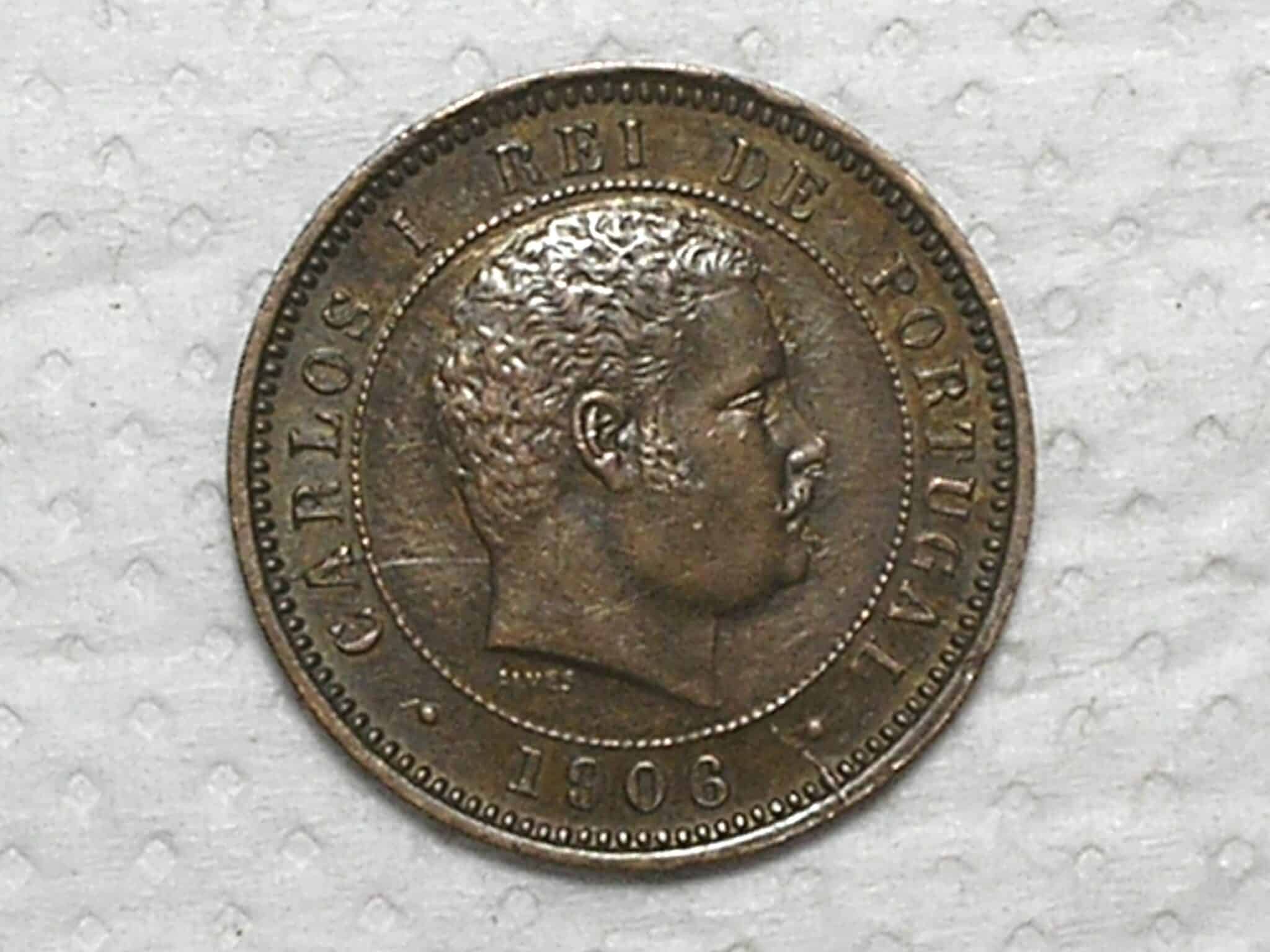 Portugal) 5 Réis - 1906 / Soberba / Bronze / box50.e
