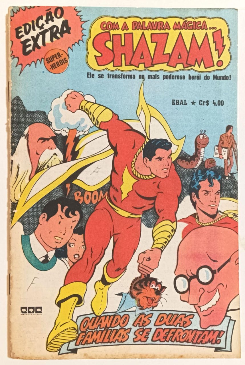Shazam! Edição Extra de Super-Heróis. Ebal-1976. HQ/Gibi