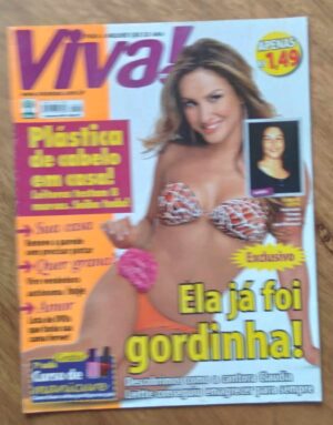 243Q Revista Viva mais 450. Ela já foi gordinha. Plástica.