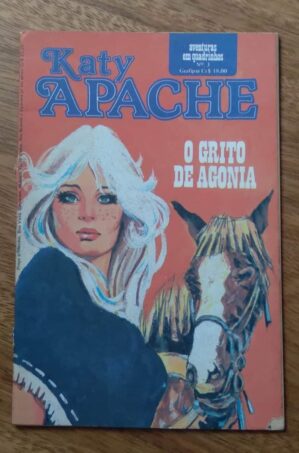 243S Gibi Aventuras em quadrinhos 3. Katy Apache. Gritos de agonia. Ed Grafipar.