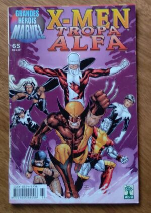 243S Gibi Grandes Herois Marvel 65. X Men Tropa Alfa. Ed Abril.