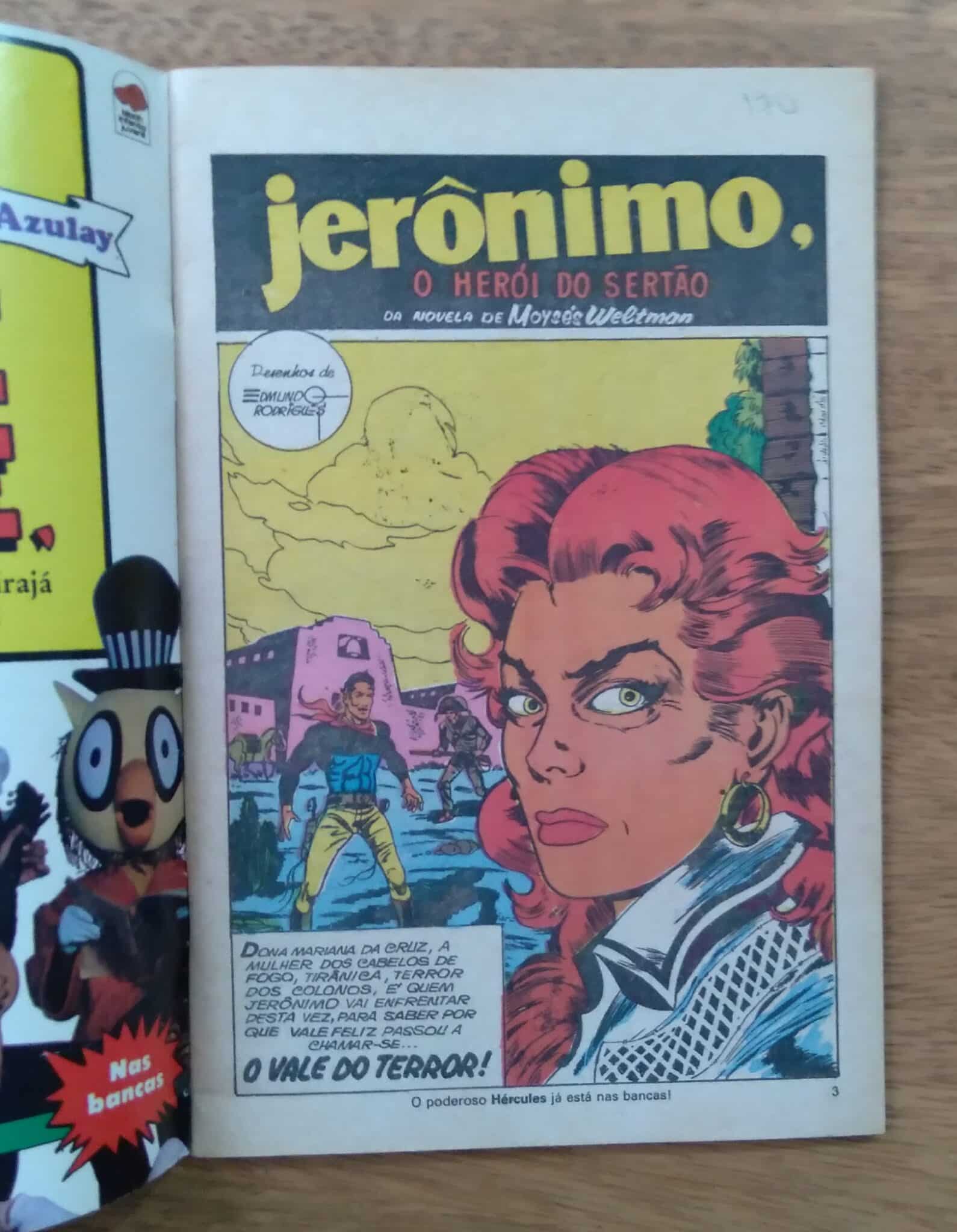 | Casa do Colecionador 5a1. Gibi Jerônimo Ed Bloch 3 1980. Fac simile O Vale do Terror.