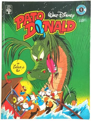 Álbum Disney Nº 1, Pato Donald: O Terror do Rio, Abril-1990. HQ/Gibi/Álbum
