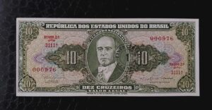 Cédulas do mundo 1 Cruzeiro com carimbo SKU 409