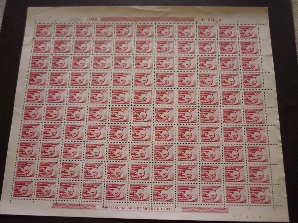 folha de selos do brasil 1 006 Casa do Colecionador