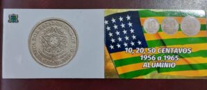 Moedas do mundo Encarte com moedas de alumínio SKU 413