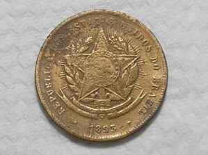 20 Réis - 1893 / Variante: Data 1 corrido e comprido / Bronze / box52