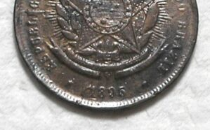 20 Réis - 1895 / Variante: Data Aspas "1895 / Bronze / box52