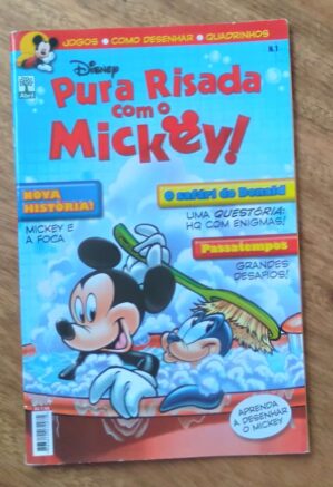 244S C Gibi Pura risada com o Mickey 1. Mickey e a foca. Ed Abril 2010.