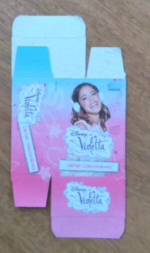 244T Caixa embalagem para cartas Disney Violetta.
