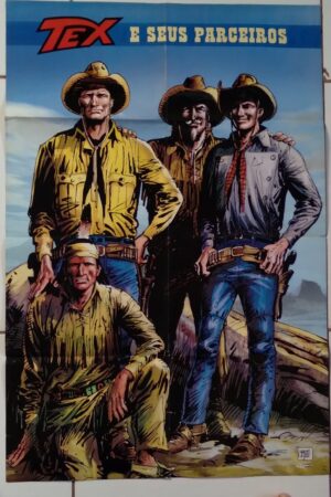 Revista poster 56 X 84 cm do Tex. Gianluigi Bonelli. Curiosidades.
