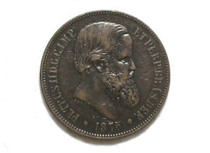 Soberba) 40 Réis - 1875 / Petrus II / Bronze / box52