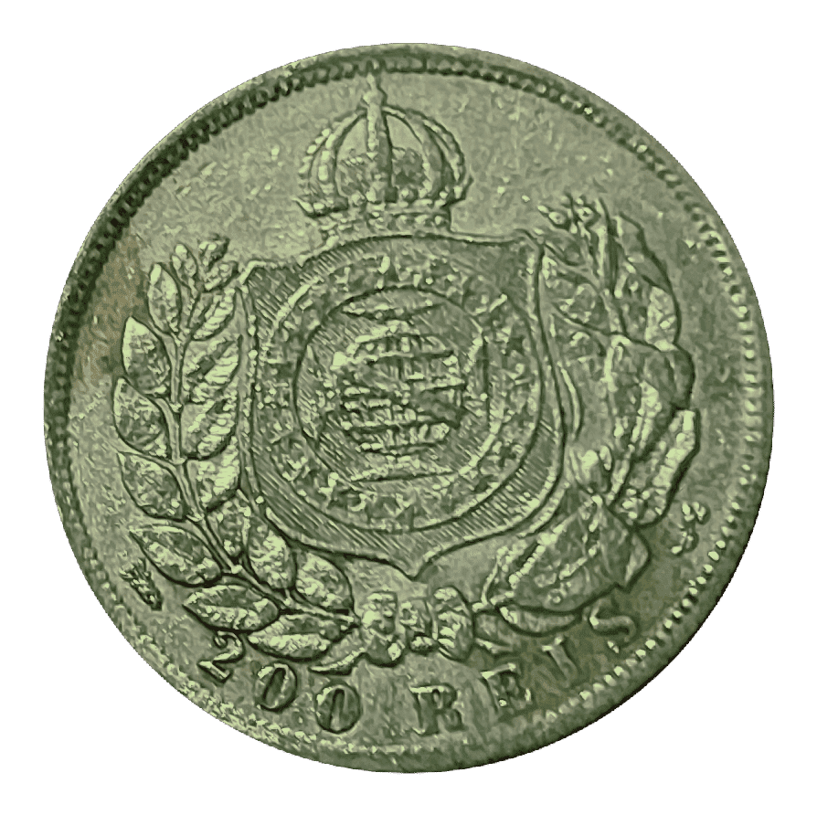 | Casa do Colecionador 200 Réis 1868 Sku 575