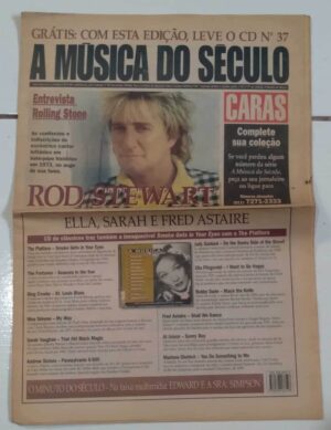 24M jornal Caras A Música do Século 41. Rod Stewart sem o cd.