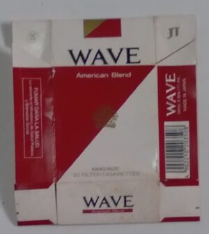 Box vazio cigarros Wave american blend. Made in Japan