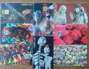 Cartão telefone México Ladatel. Série Dias Festivos completa.