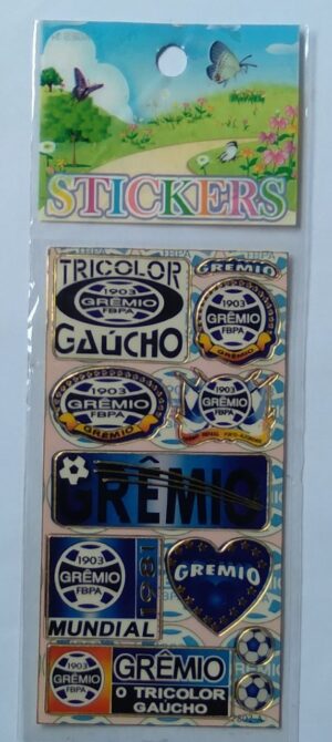 Cartela figurinhas stickers Grêmio FBPA.