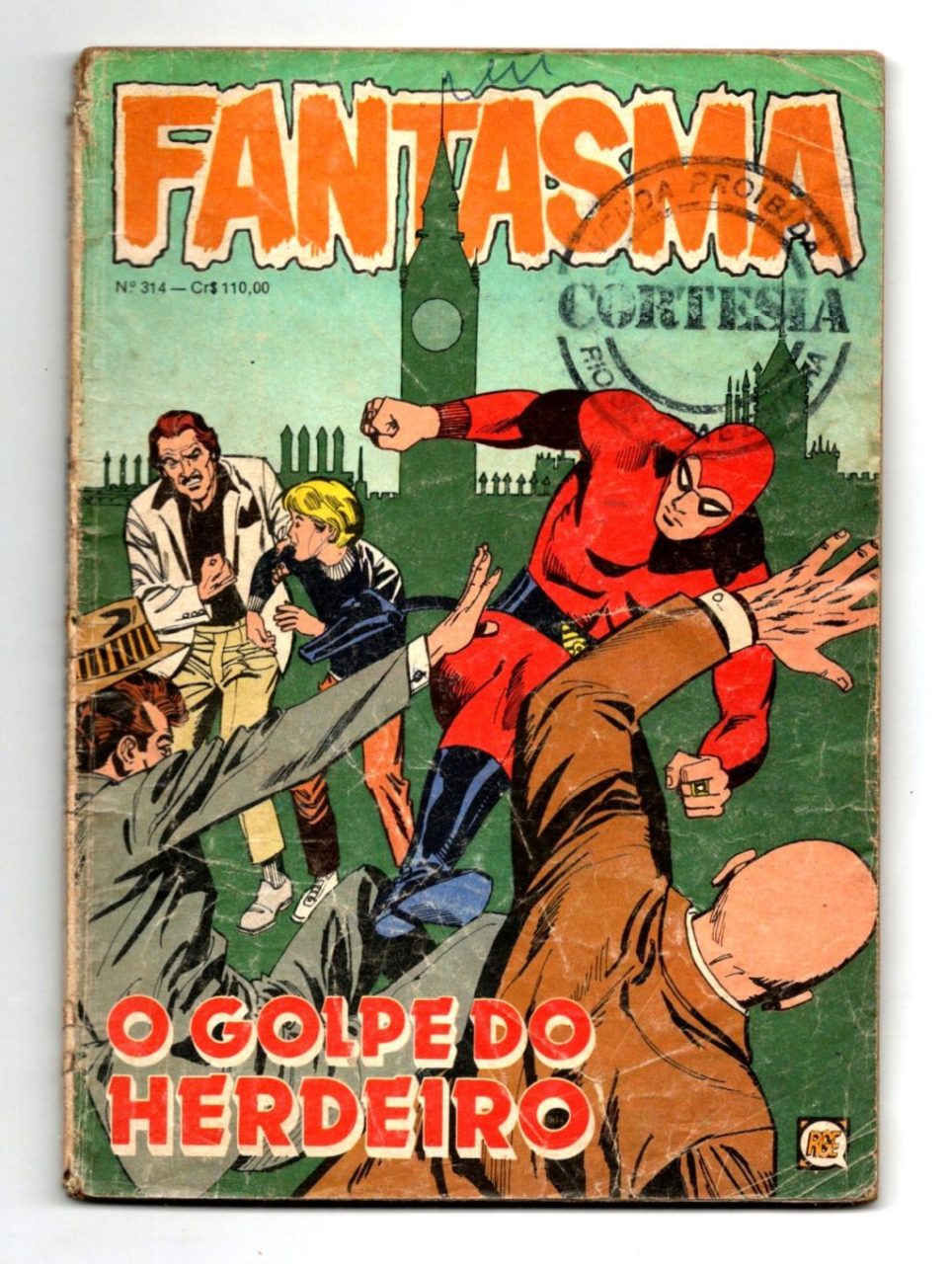 Hq Gibi Almanaque Do Fantasma Nº 314 - Rge - 1982 - Formatinho