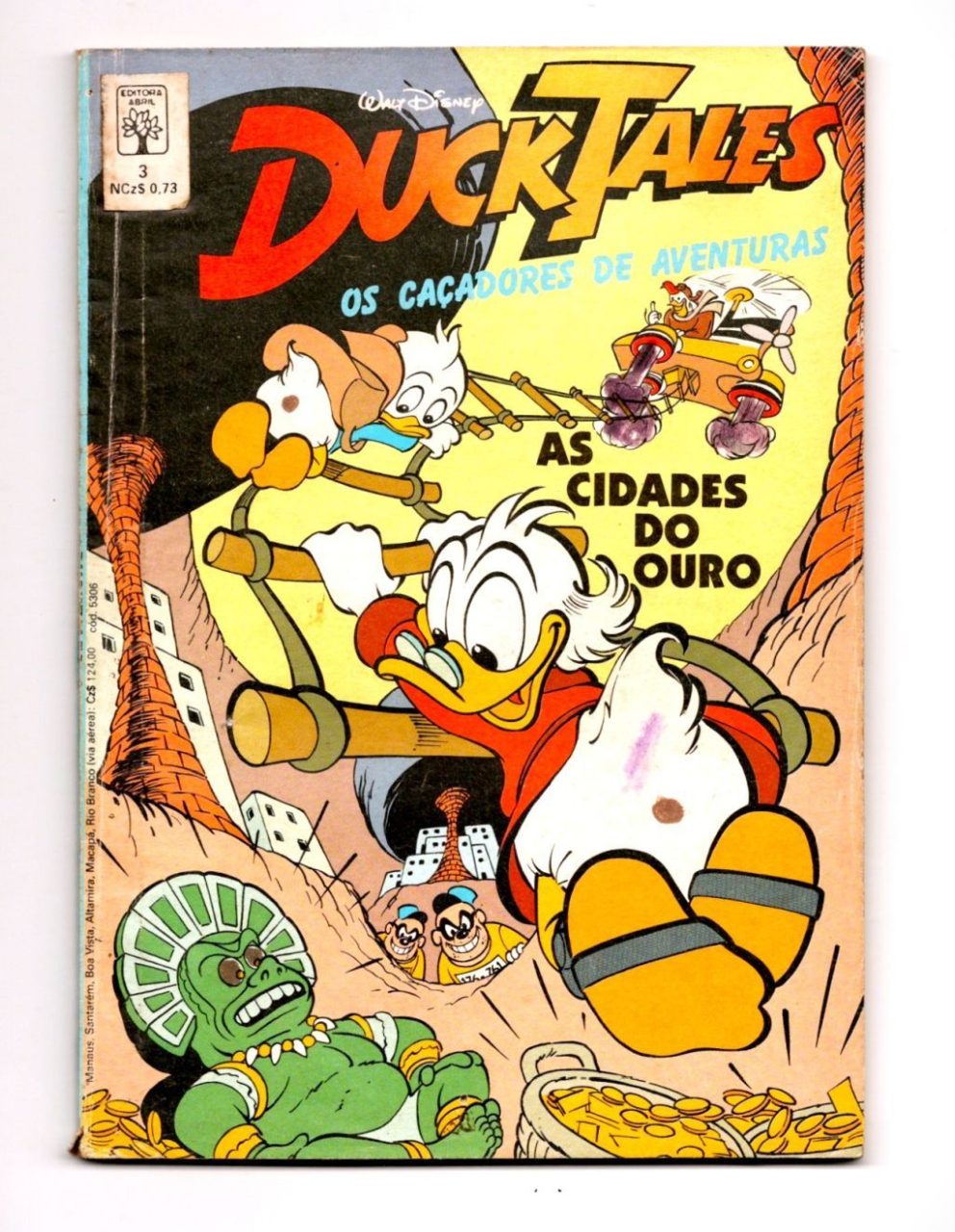 Hq Gibi DuckTales - Nº 3 - Editora Abril - 1988 - Formatinho