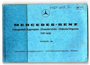 Manual Agregados Chassis Mercedes Benz 1419 - 1976
