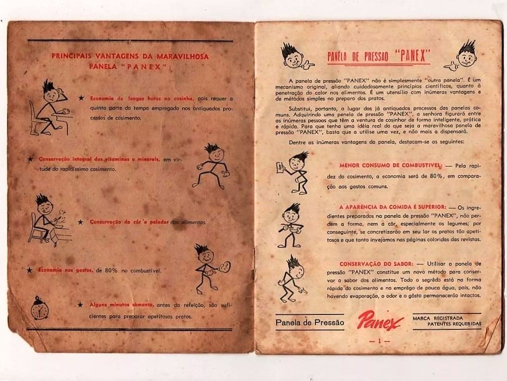 | Casa do Colecionador Manual De Instruçoes E Receitas Panelas Panex Anos 50 ( 2 )