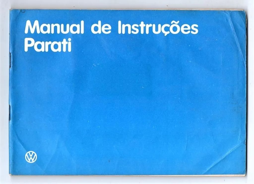 Manual Do Proprietario Vw Parati - 1987